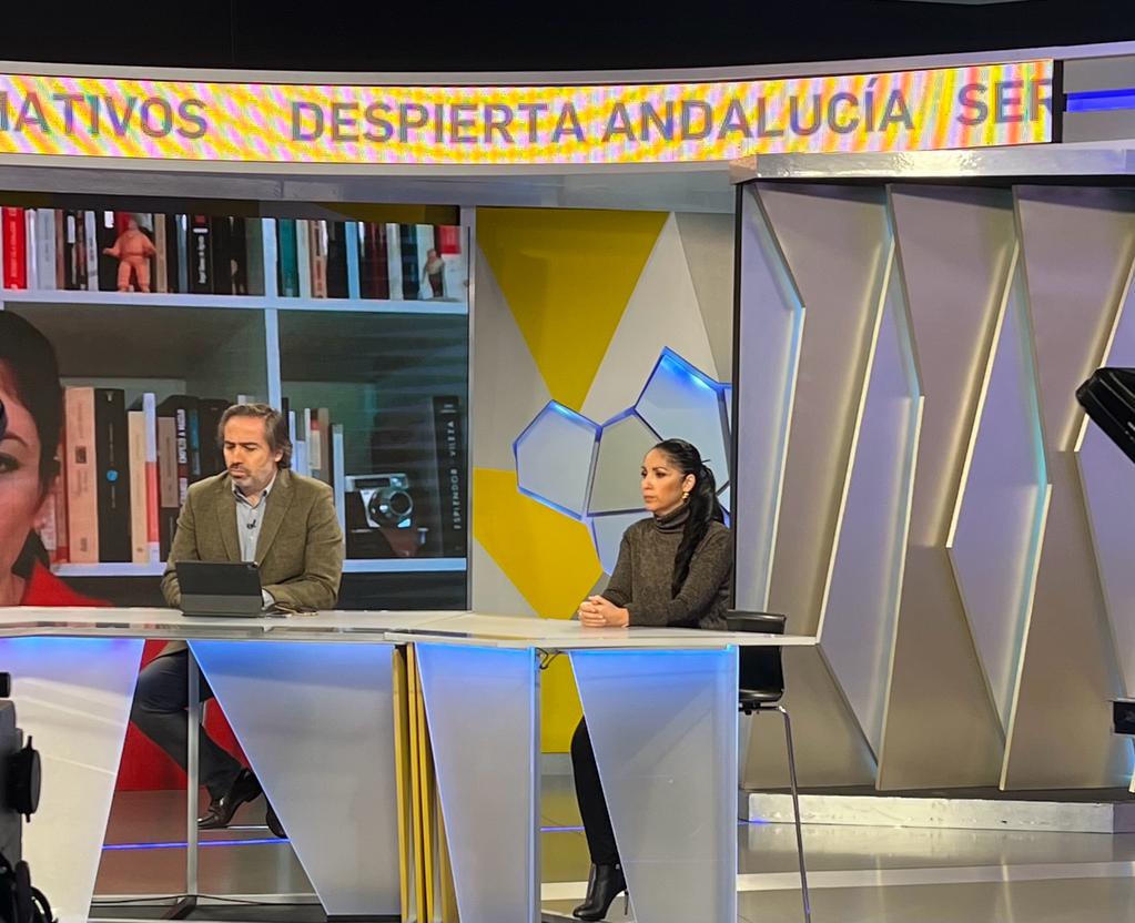 Roseta Torres en el programa Despierta Andalucía de Canal Sur Tv